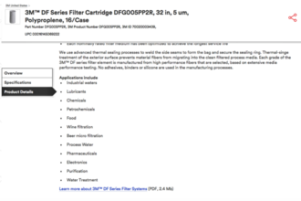 3M DFG005PP2R DF Filter Cartridges | MAVERICK UNLIMITED INC. (7)